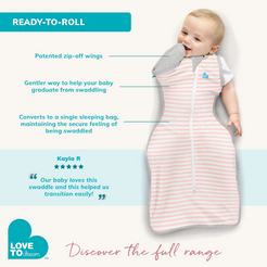 Love To Dream Swaddle Up™ 2.5 TOG Quilted Stretch Cotton Transition White Dreamer
