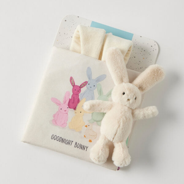 Jiggle & Giggle Goodnight Bunny Activity Fabric Book & Toy Set