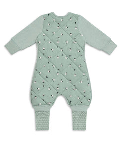 Sleep Suit Long Sleeve 2.5 TOG Organic Cotton/Merino Wool Green Lamb's Best Friend