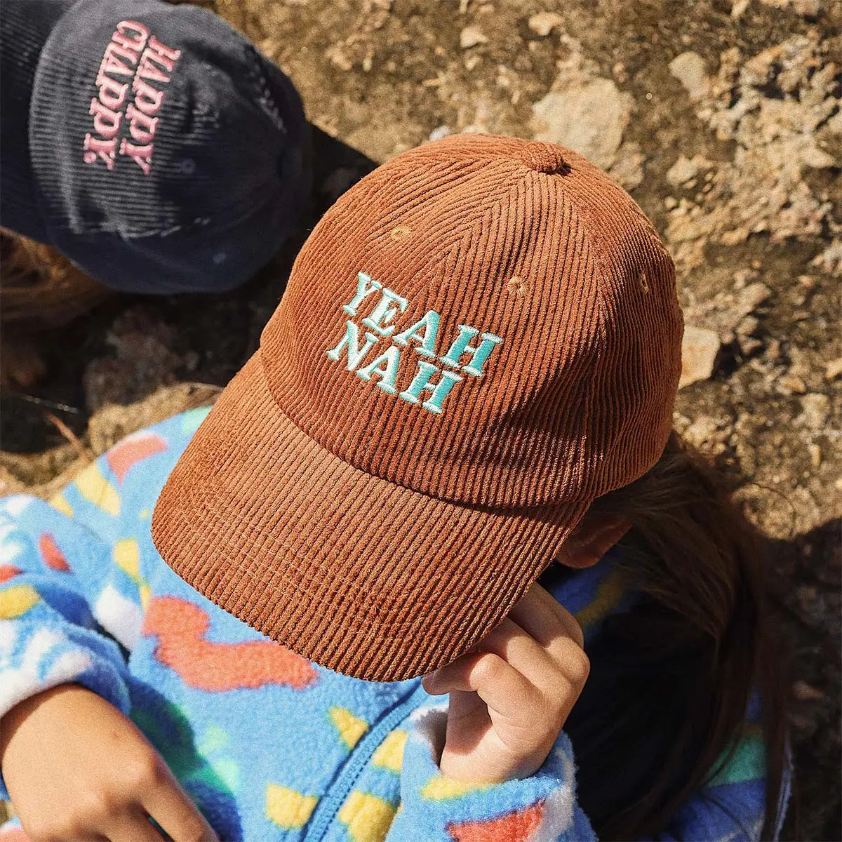 Kids Yeah Nah Cord Cap