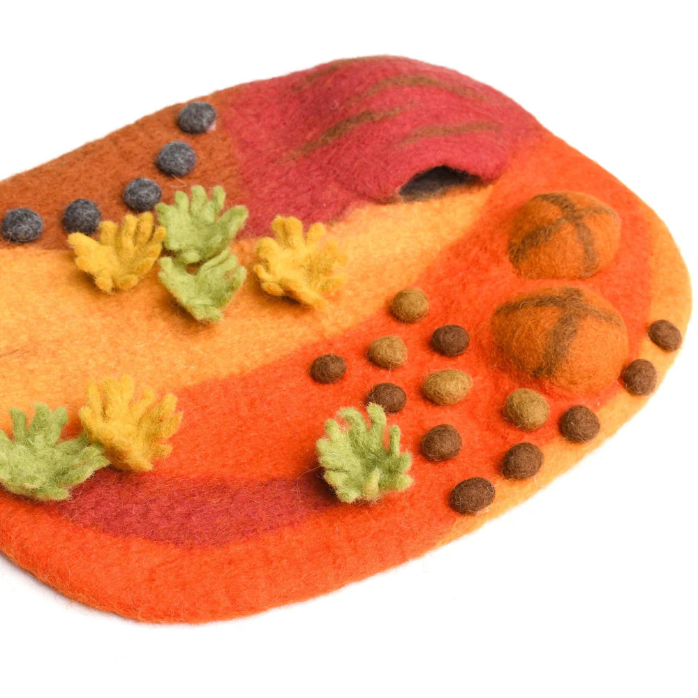 Handcrafted Felt Playscape Play Mats