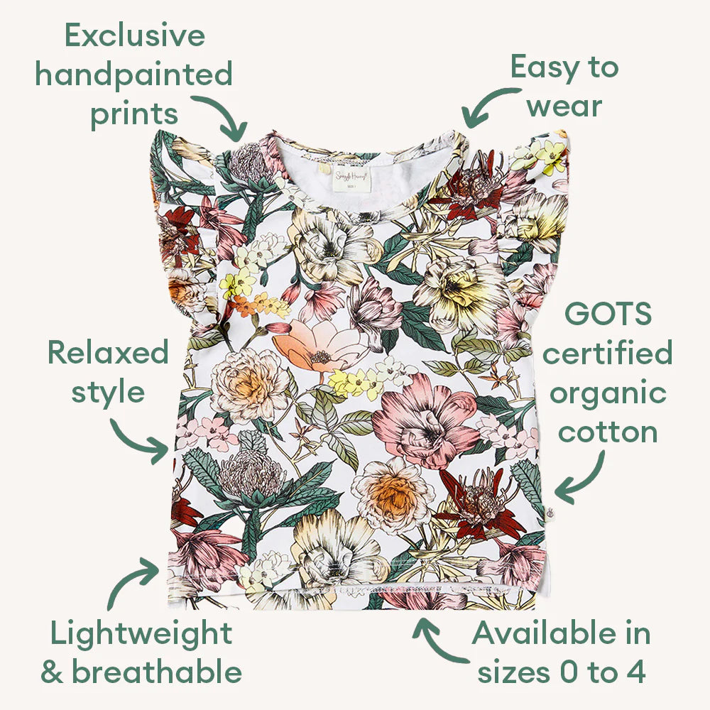 Australiana Organic T-Shirt with Frill