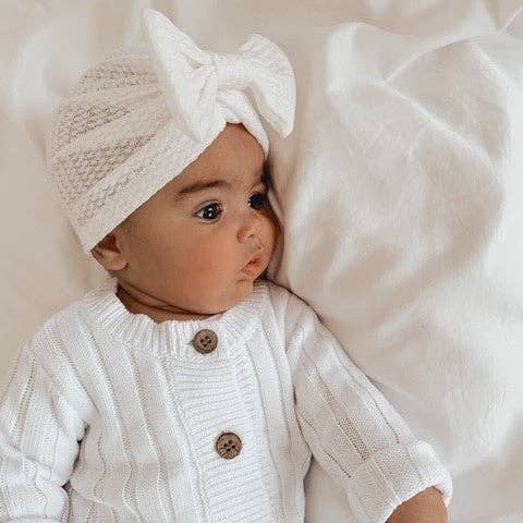 Waffle Bow Turban