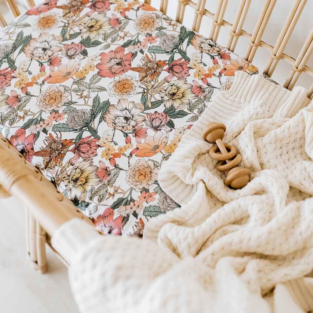Diamond Knit Organic Baby Blanket