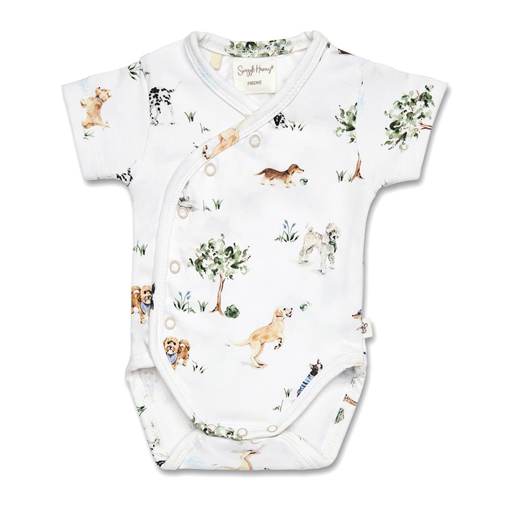 Snuggle Hunny Short Sleeve Organic Kimono Bodysuit