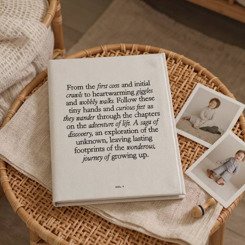 Tiny Steps Baby Linen Photo Album