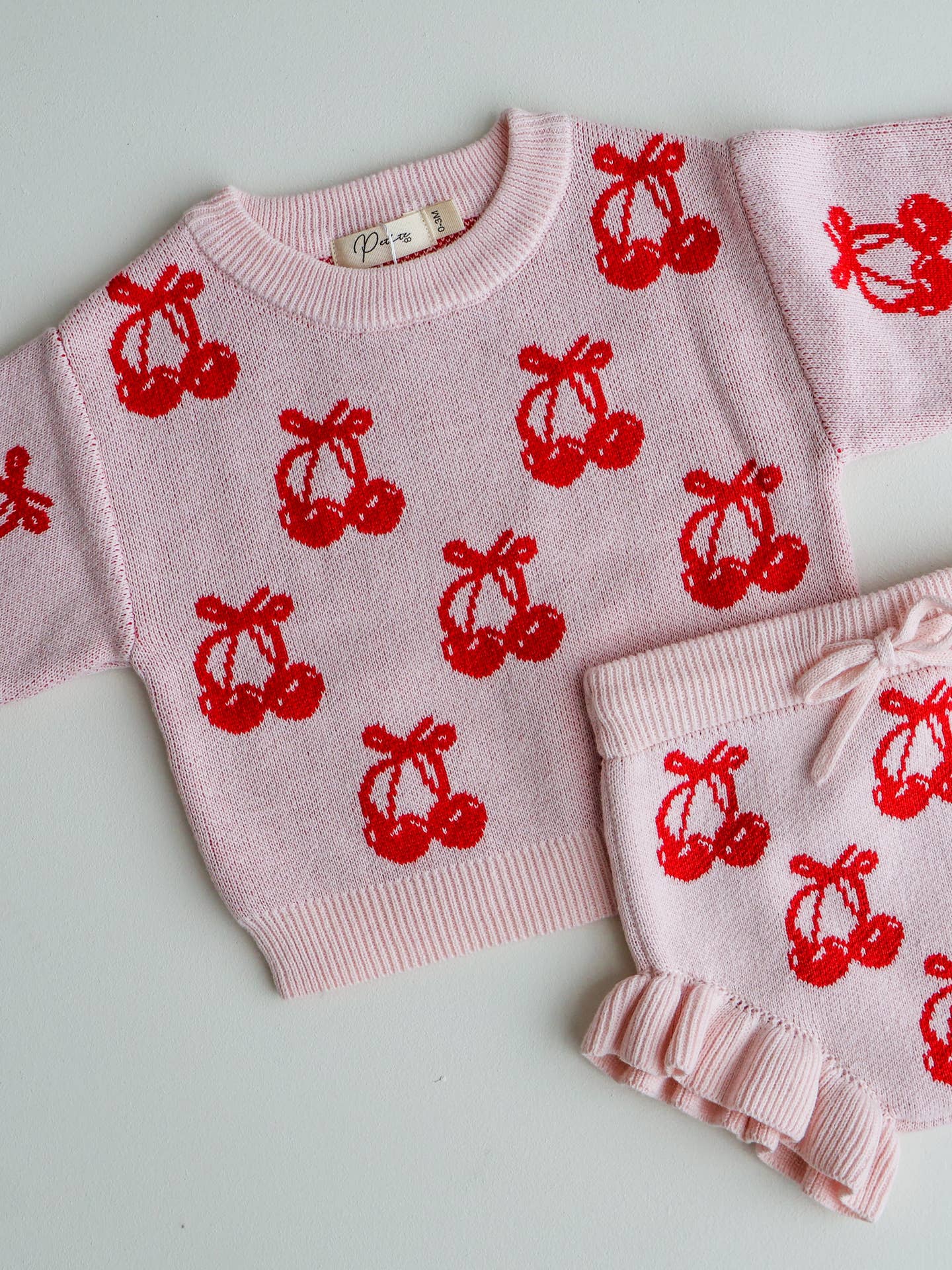 Cherry Bow Jumper