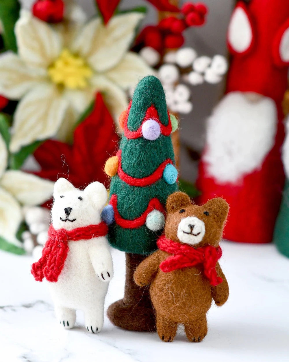 Handcrafted Felt Christmas Ornaments
