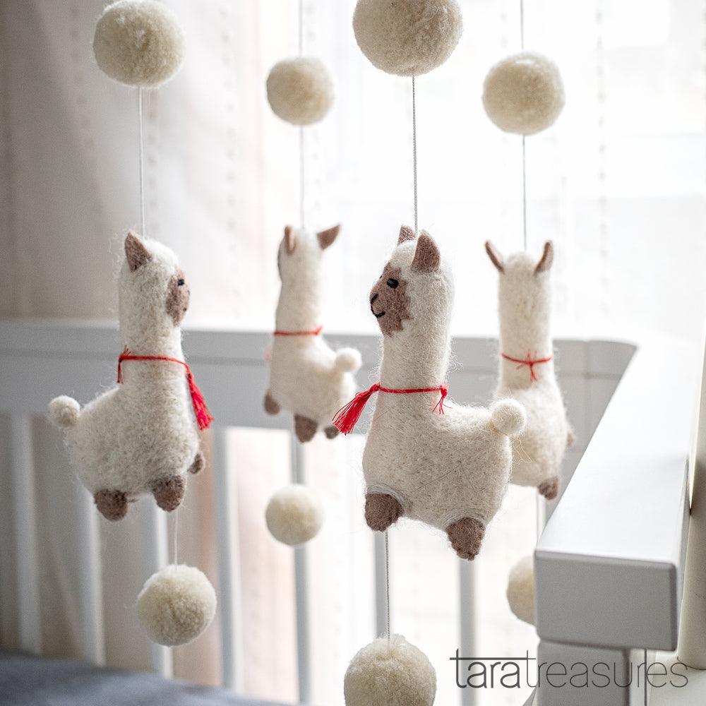 Nursery Cot & Ceiling Mobiles – Handmade Felt Designs