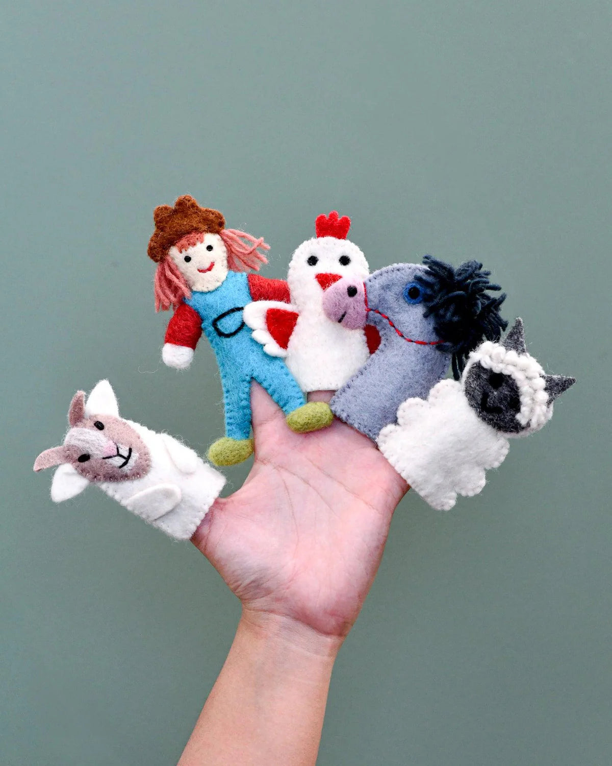 Old Macdonald Farm Animals B, Finger Puppet Set