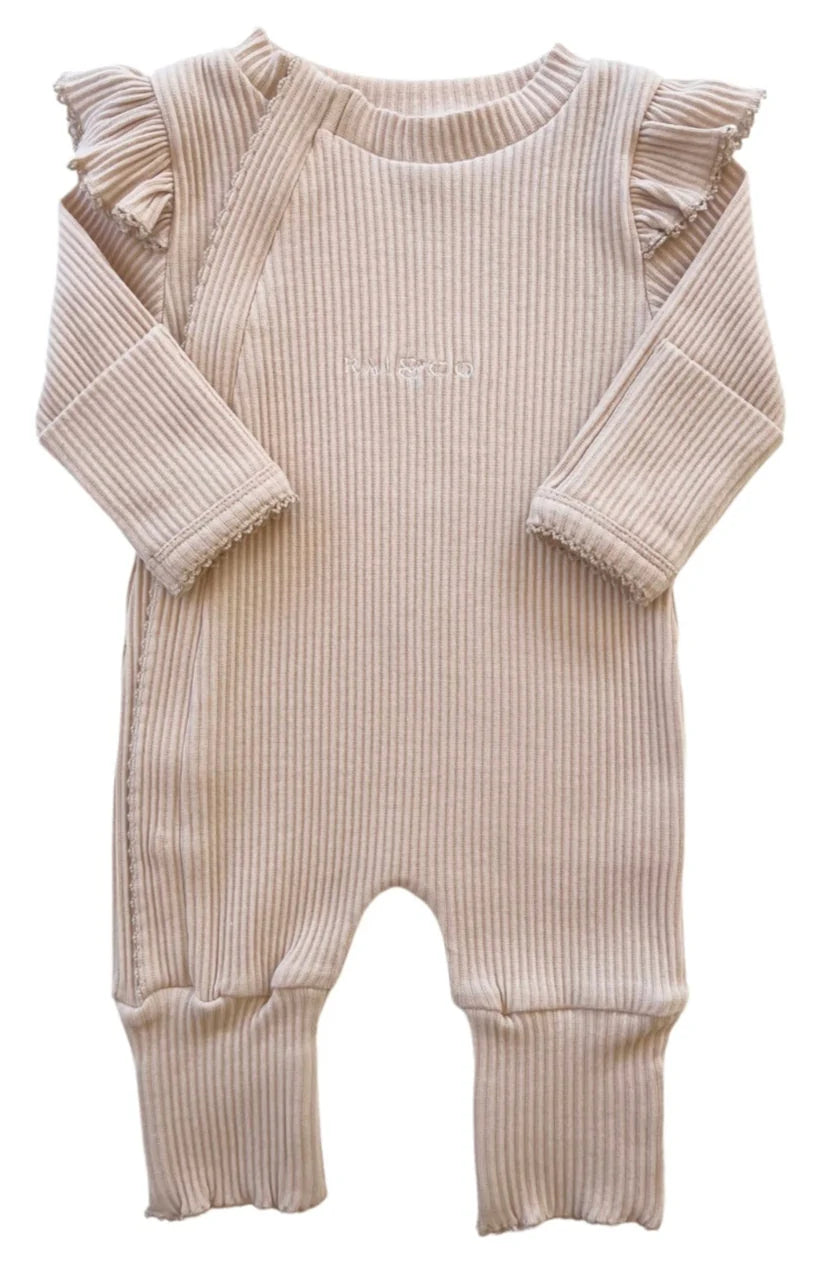 Frill Ribbed Onesie