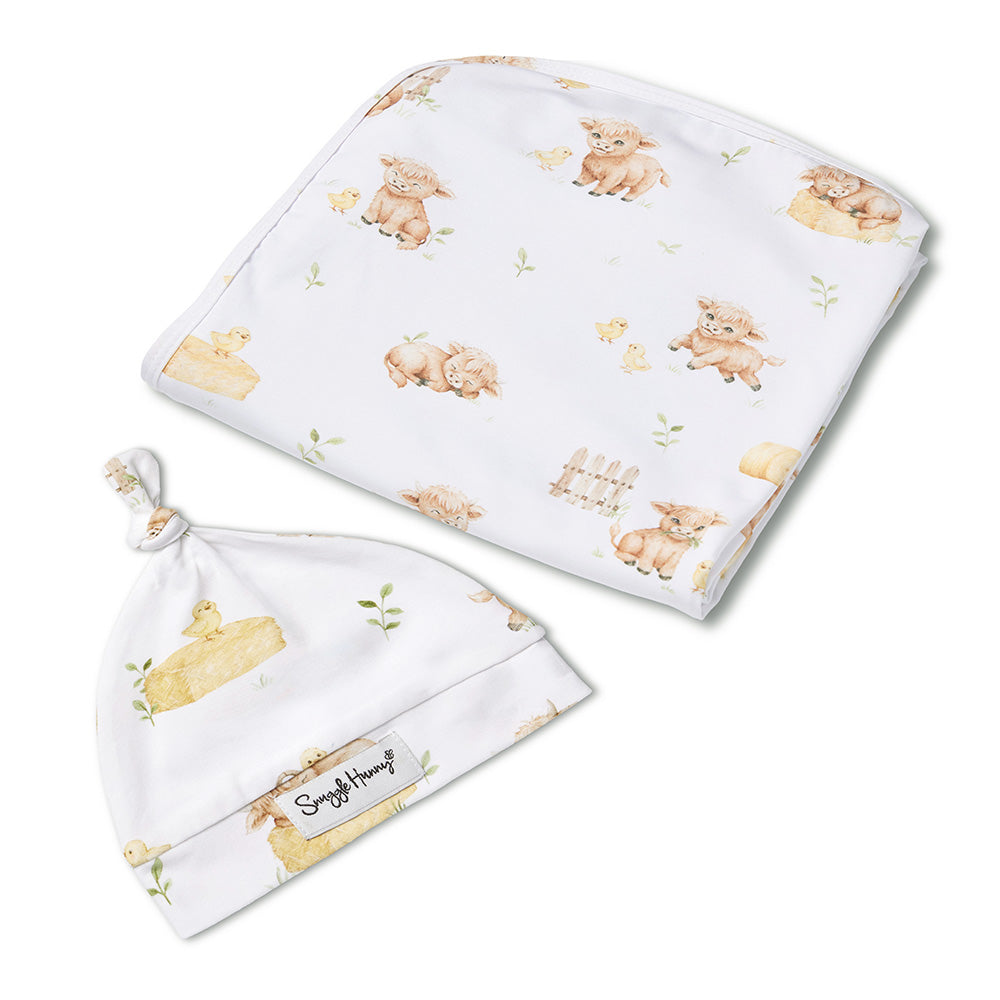 Stretch Cotton Baby Wrap set