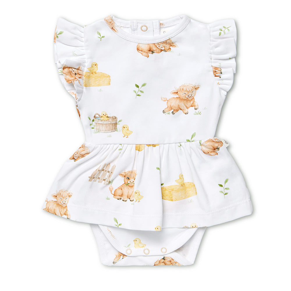 Highland Cows Organic Dress