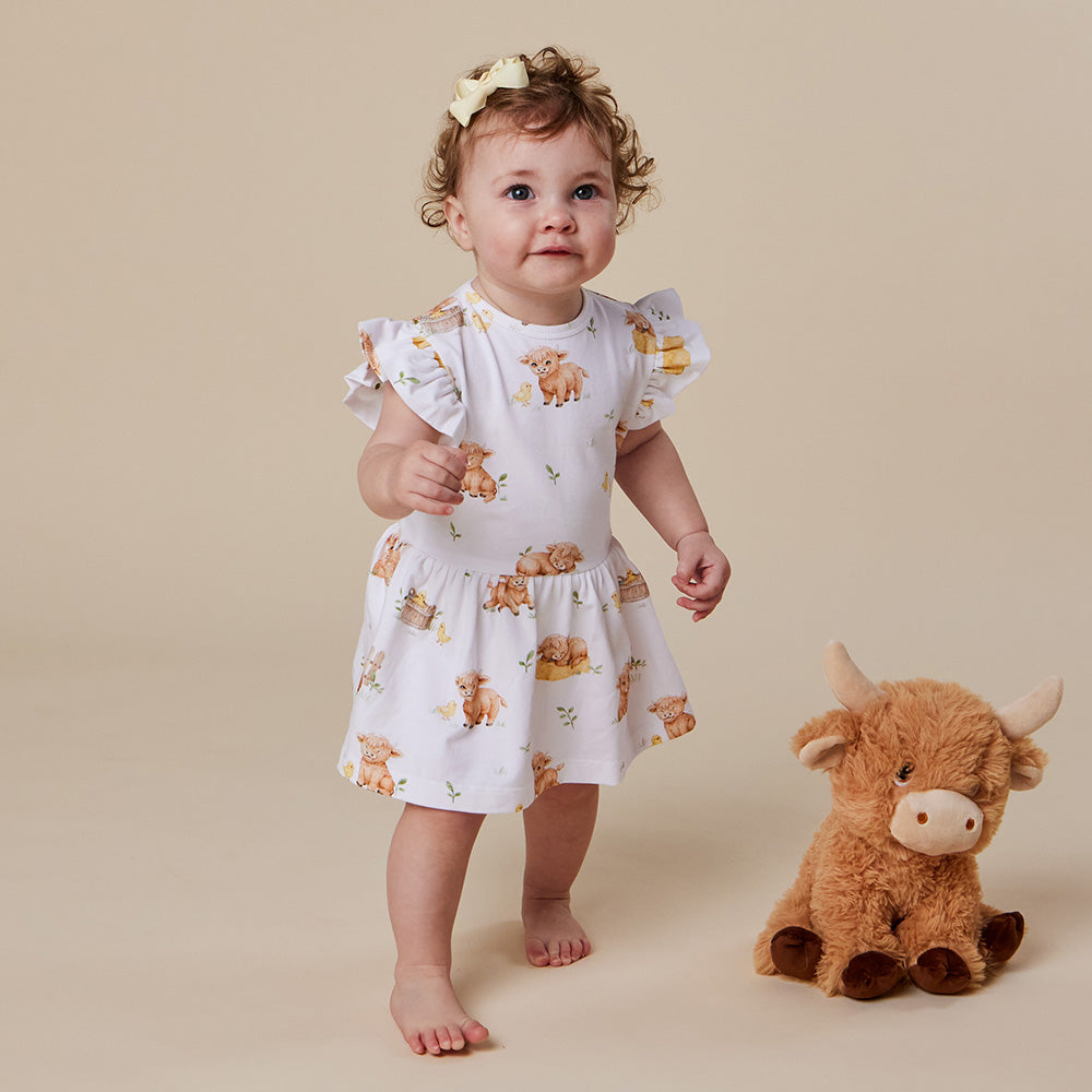 Highland Cows Organic Dress