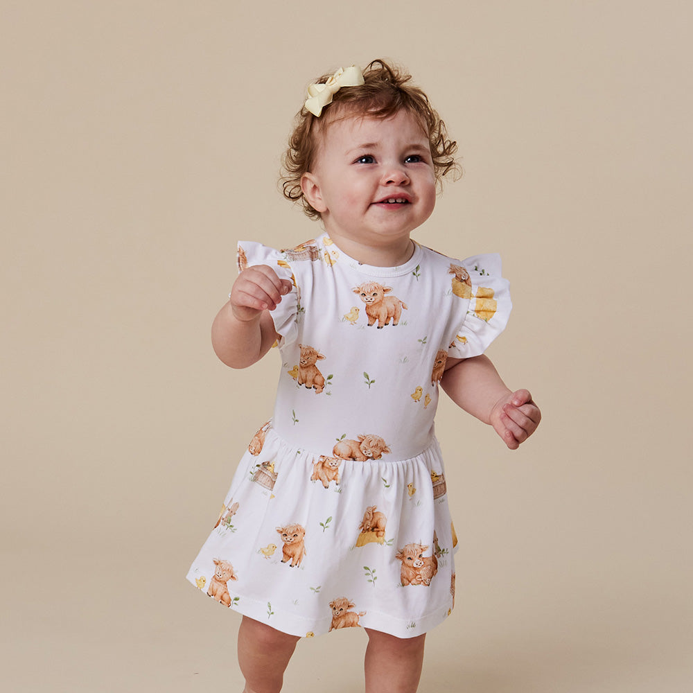 Highland Cows Organic Dress