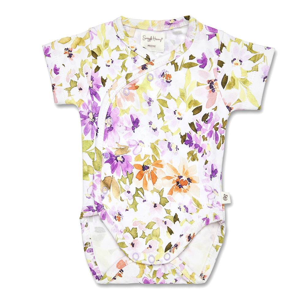 Snuggle Hunny Short Sleeve Organic Kimono Bodysuit