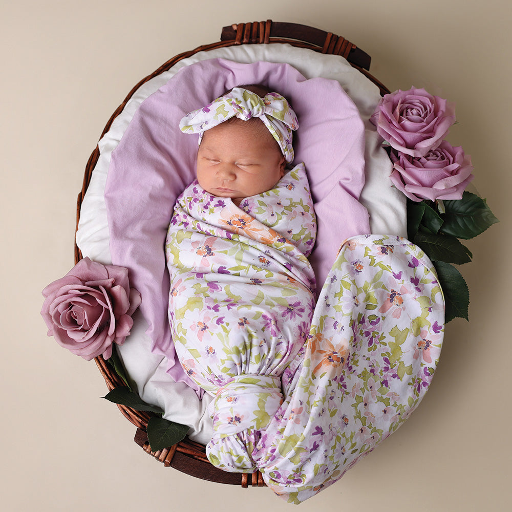 Stretch Cotton Baby Wrap set