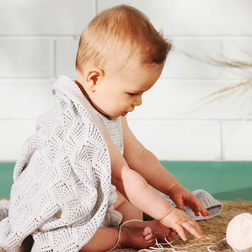 Trellis Lace Blanket