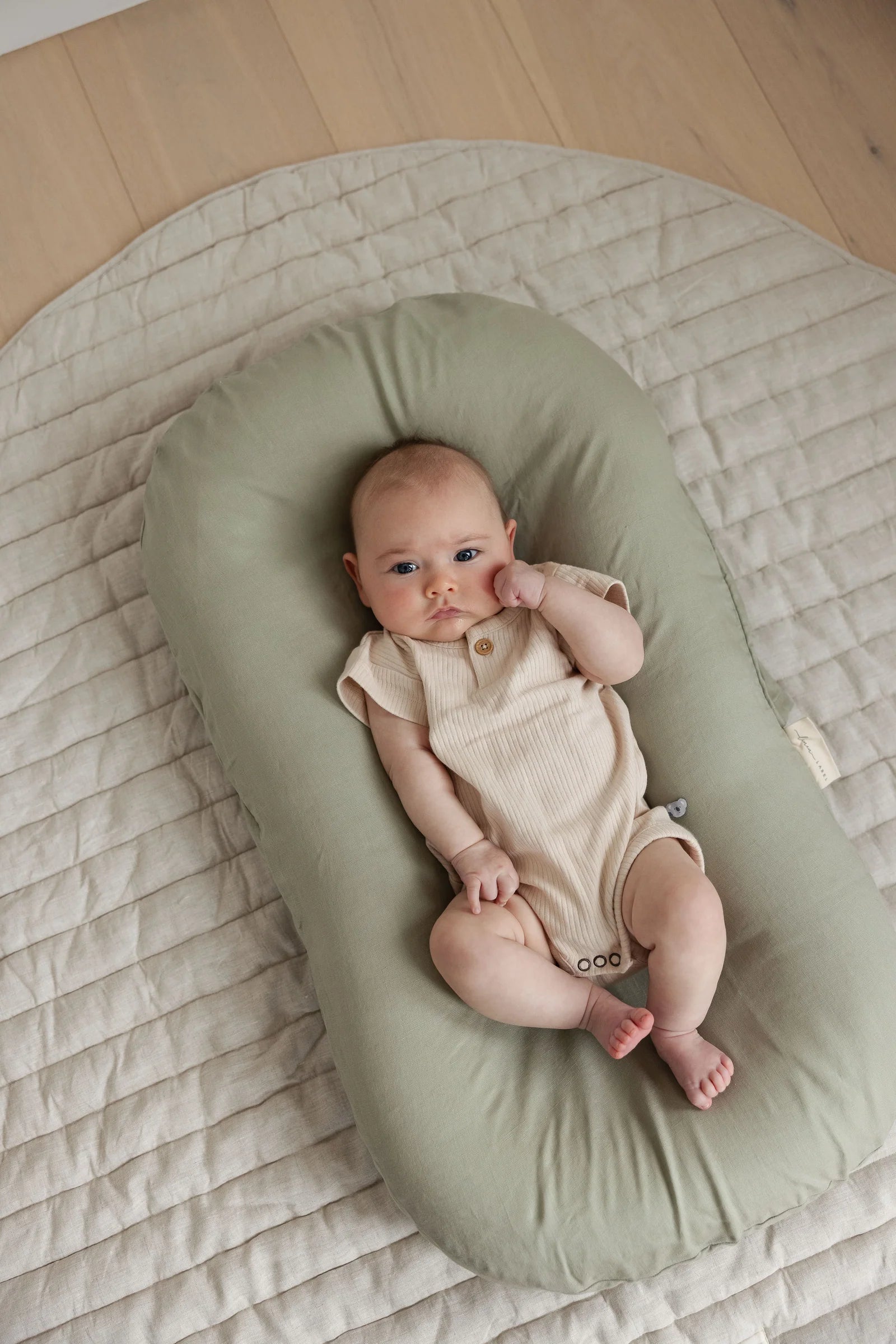 Baby Lounger Nest - French Flax Linen