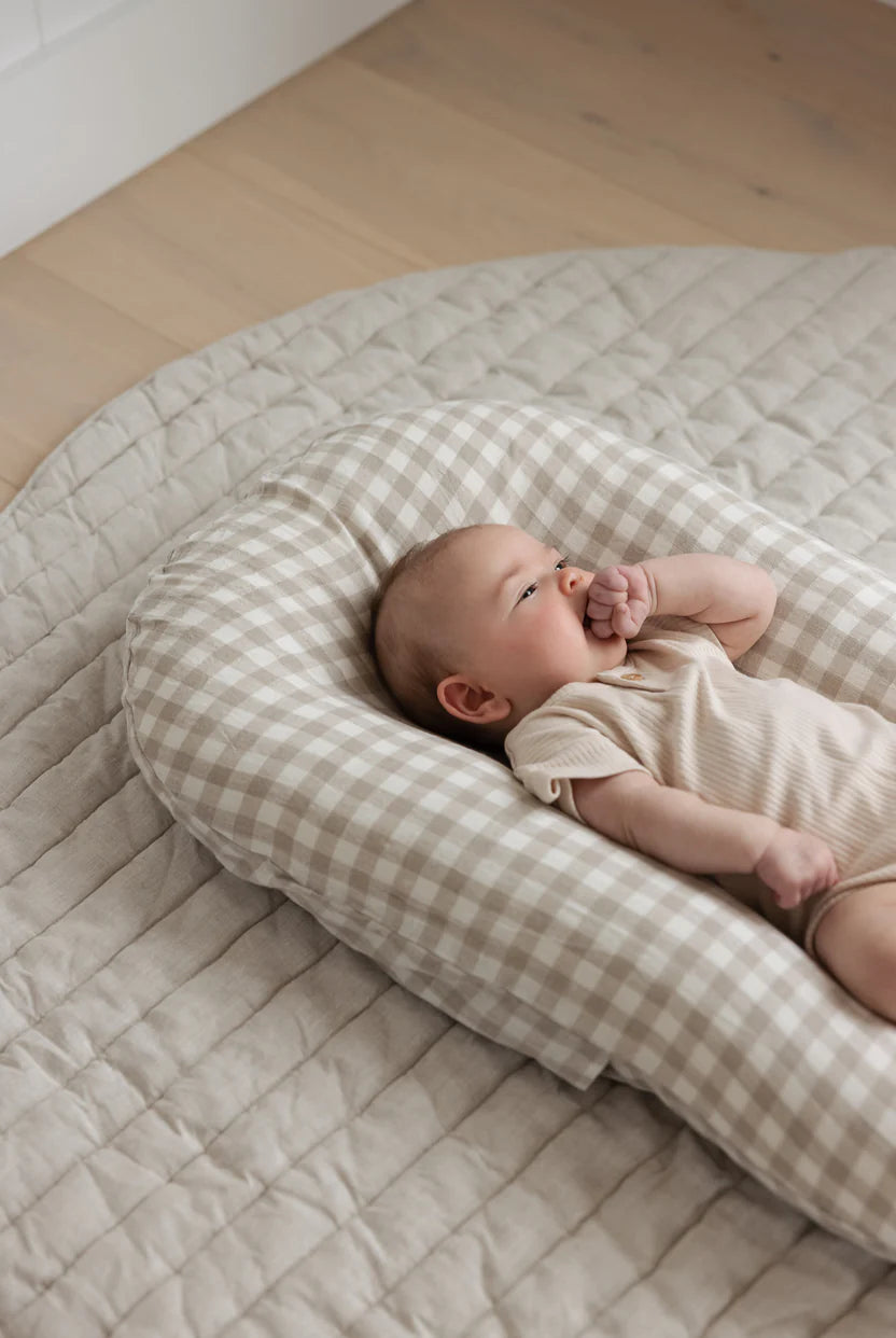 Baby Lounger Nest - French Flax Linen