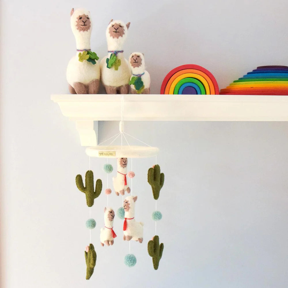 Nursery Cot & Ceiling Mobiles – Handmade Felt Designs