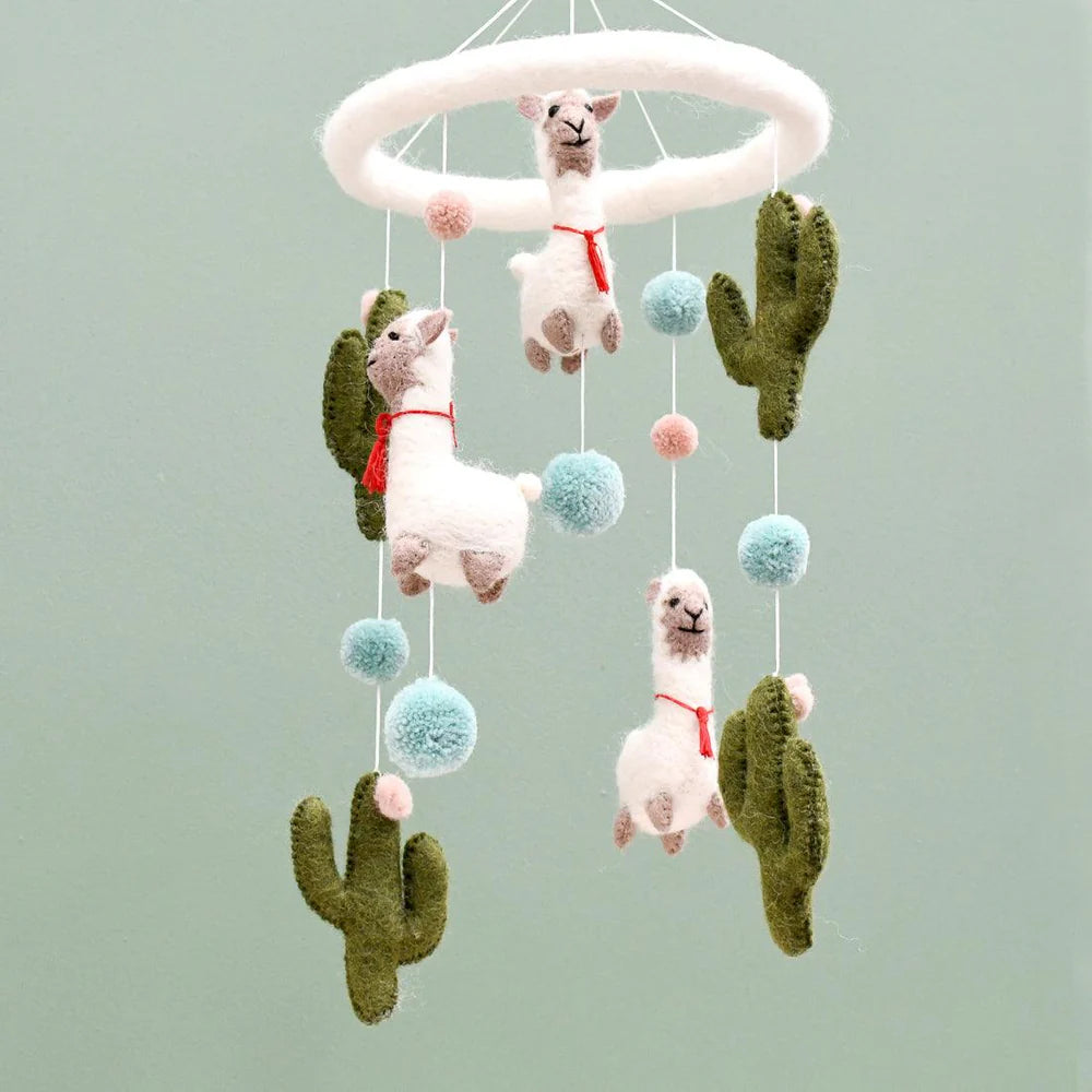 Nursery Cot & Ceiling Mobiles – Handmade Felt Designs