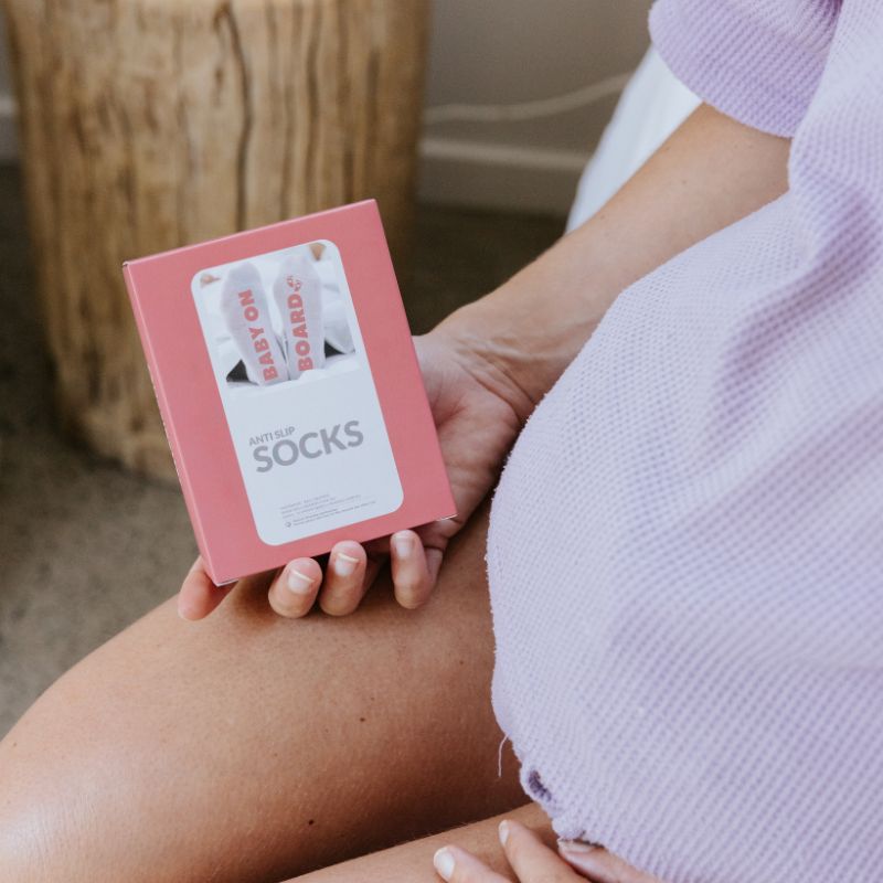 Maternity "Baby On Board" Anti-Slip Socks
