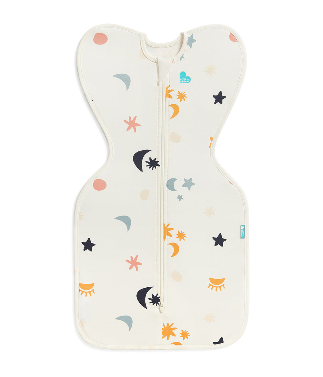 Love To Dream Swaddle Up™ 1.0 TOG Organic Stretch Cotton Lunar