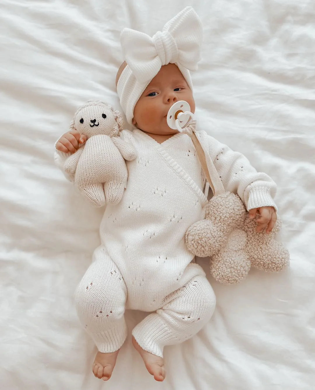 Pointelle Long Romper