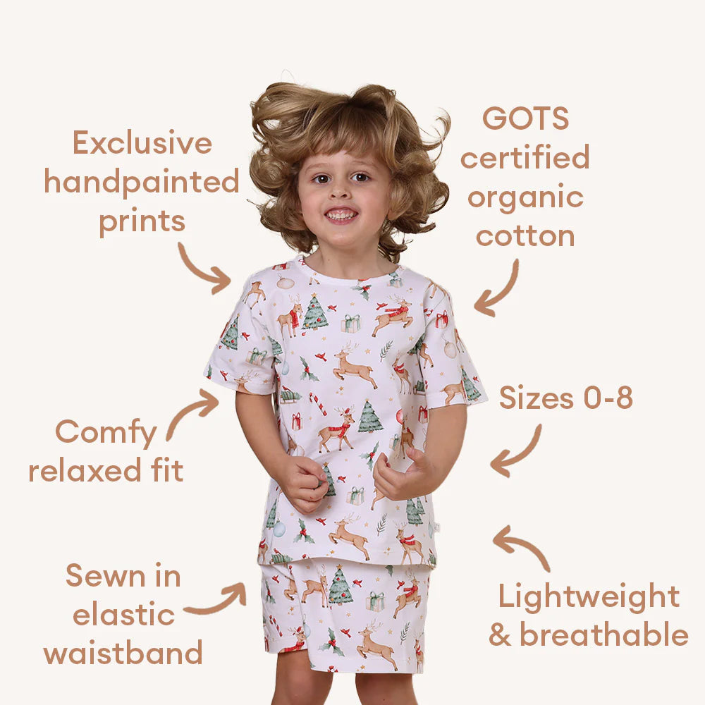 Prancer & Friends Organic Kids PJ Set