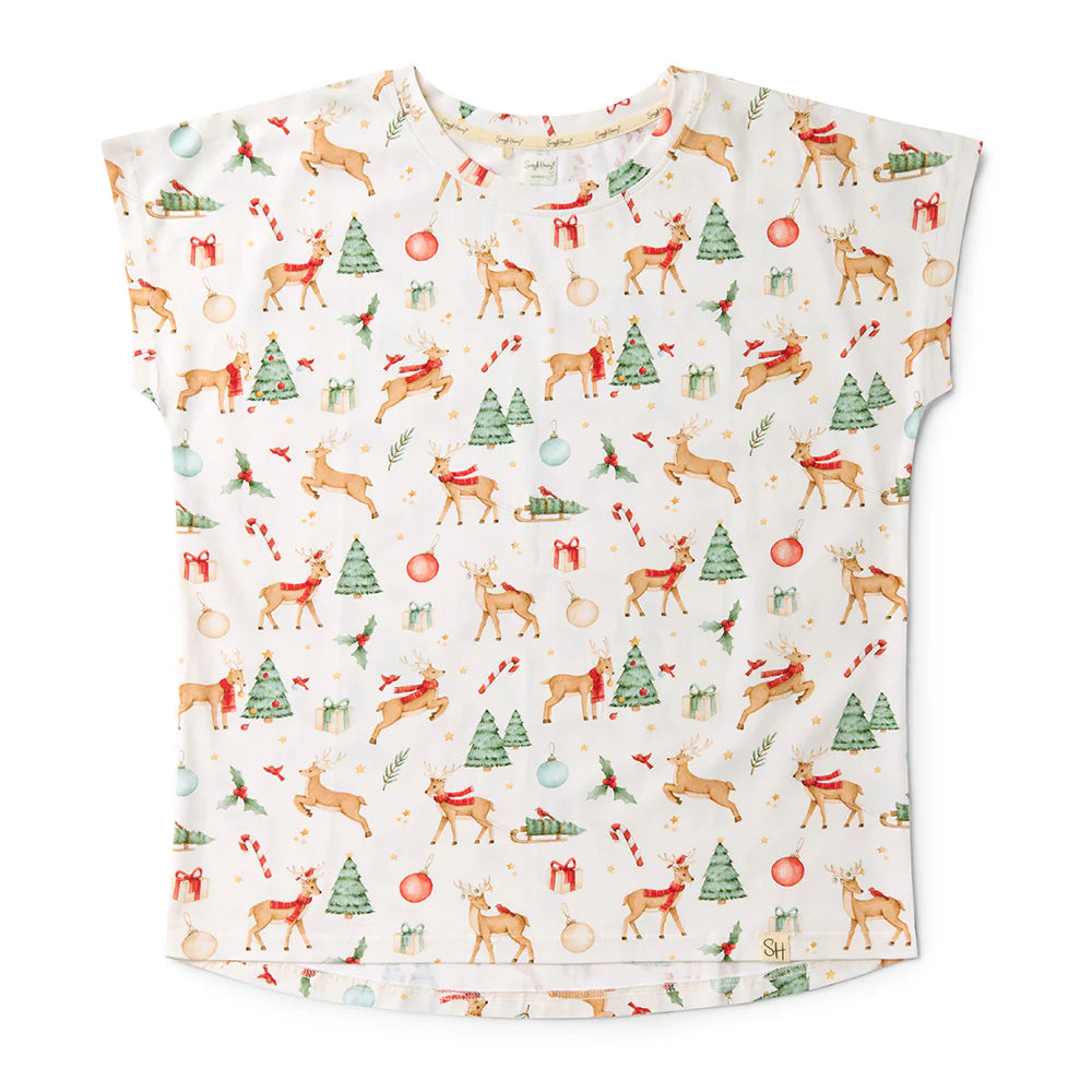 Prancer & Friends Organic Womens PJ Set