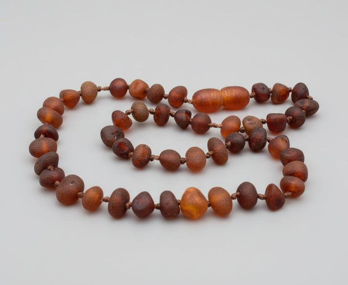 Cognac Raw Baltic Amber Necklace