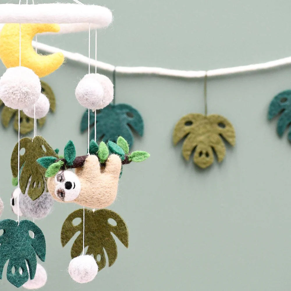 Nursery Cot & Ceiling Mobiles – Handmade Felt Designs