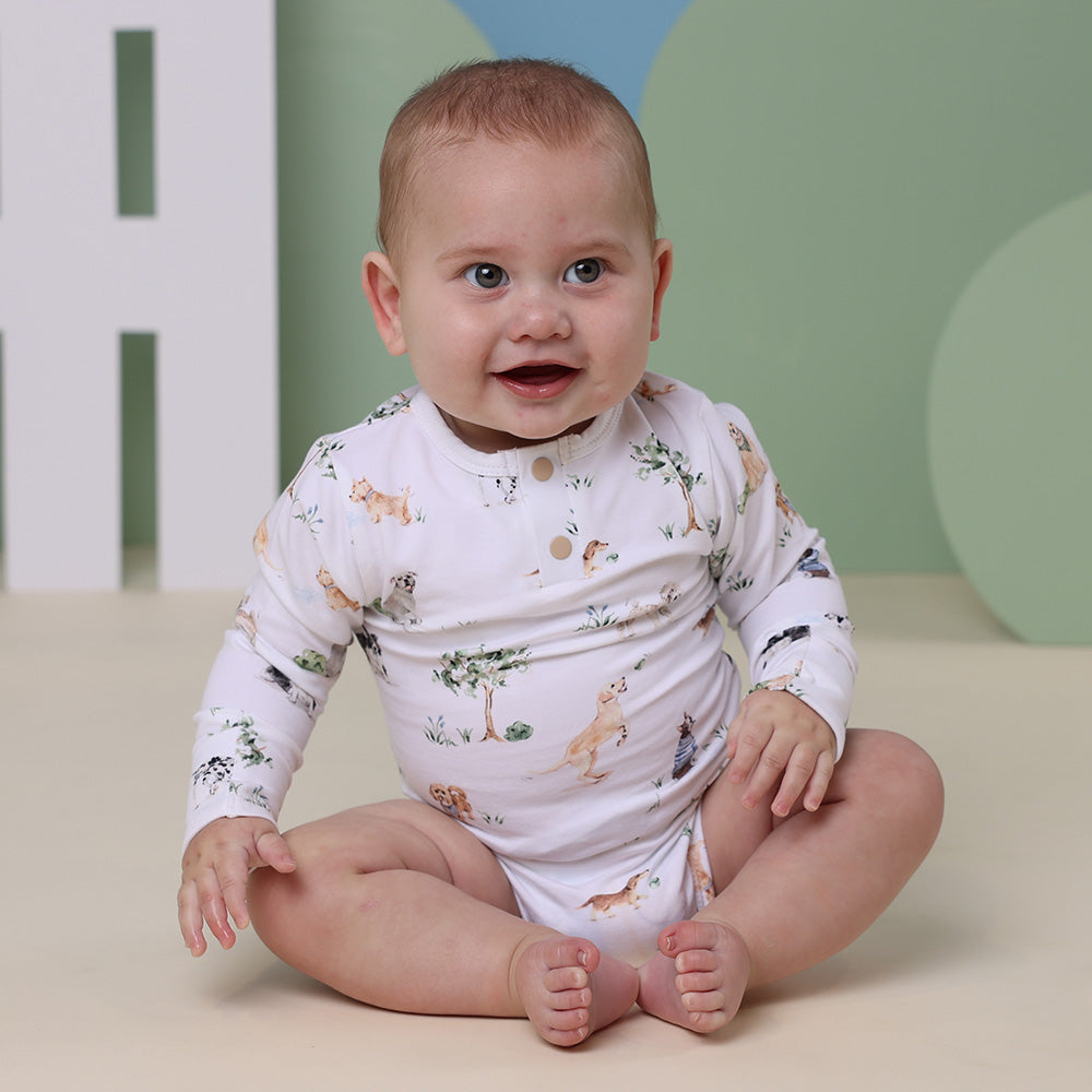 Snuggle Hunny Long Sleeve Organic Bodysuit