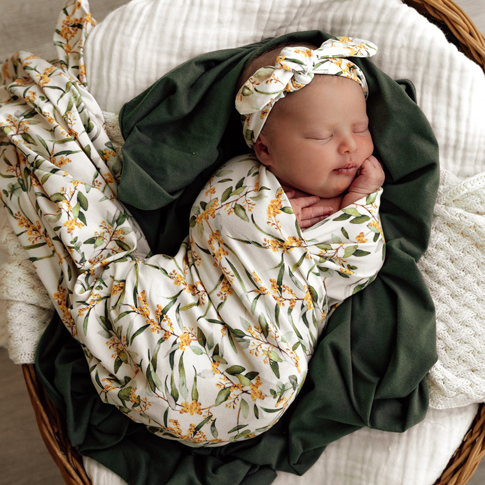 Stretch Cotton Baby Wrap set