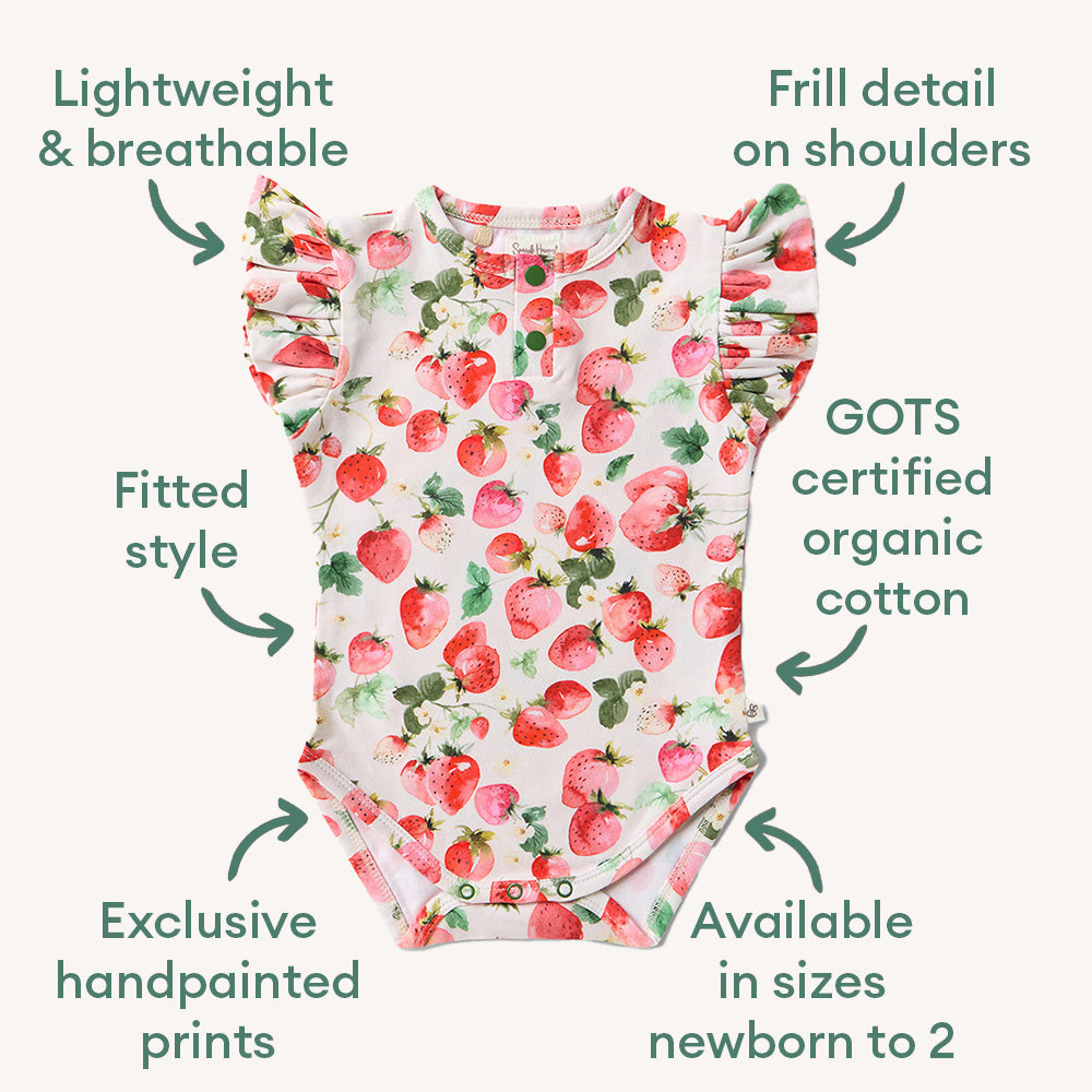 Snuggle Hunny Short Sleeve Organic Bodysuit Preemie