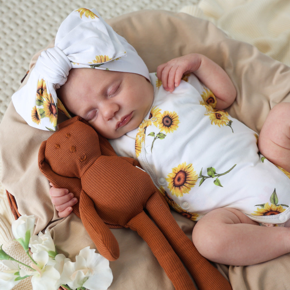 Snuggle Hunny Short Sleeve Organic Kimono Bodysuit