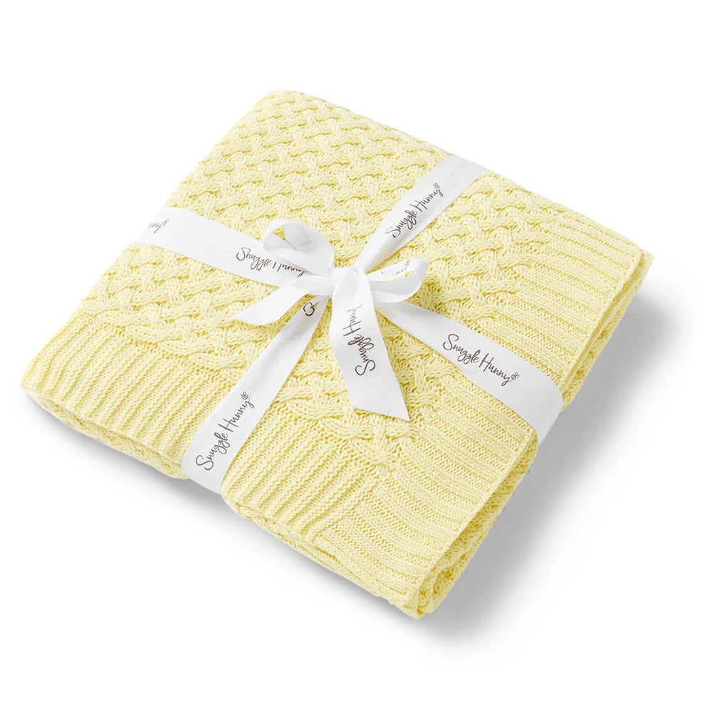 Diamond Knit Organic Baby Blanket