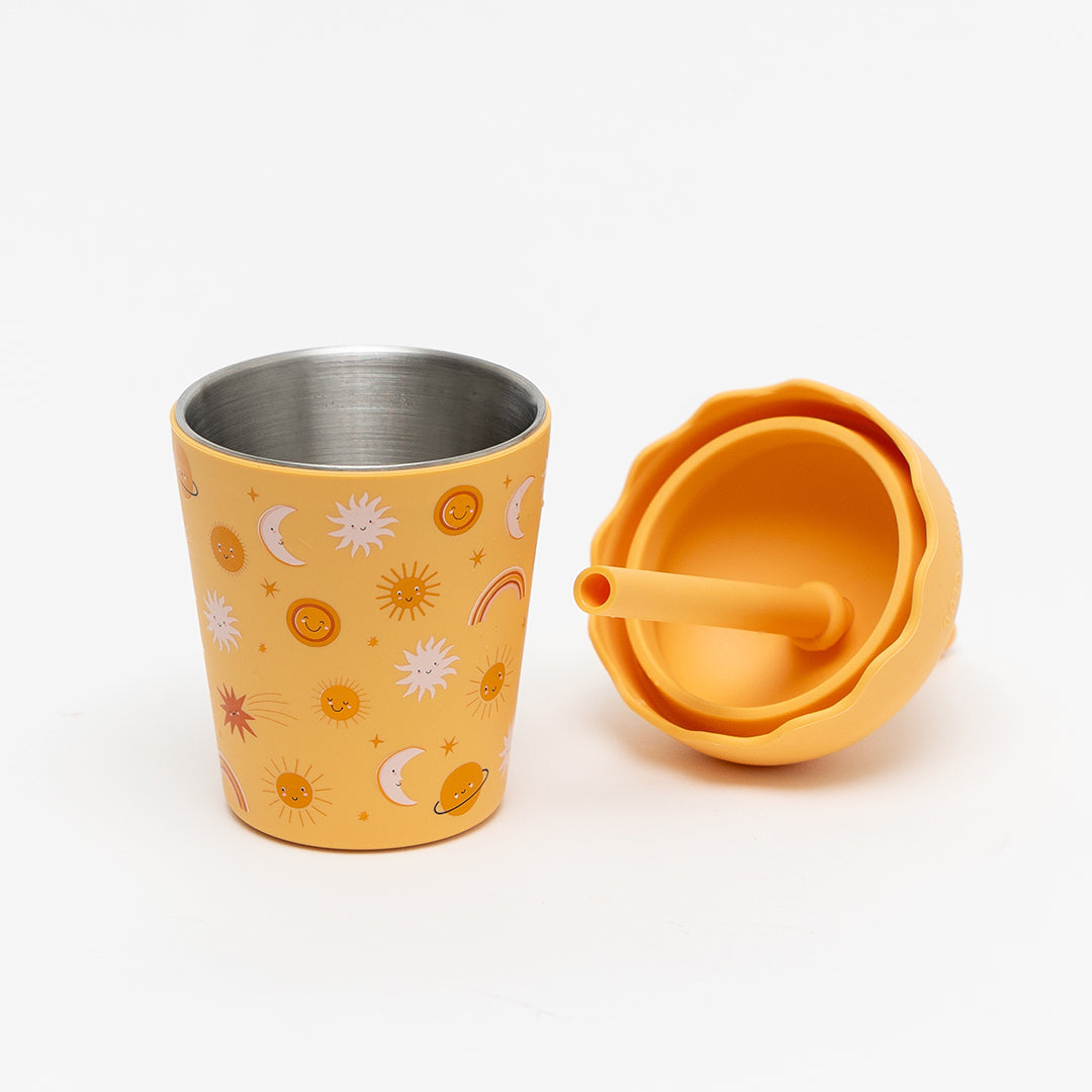 Suns Orange Mini Smoothie Cup & Straw 200ml