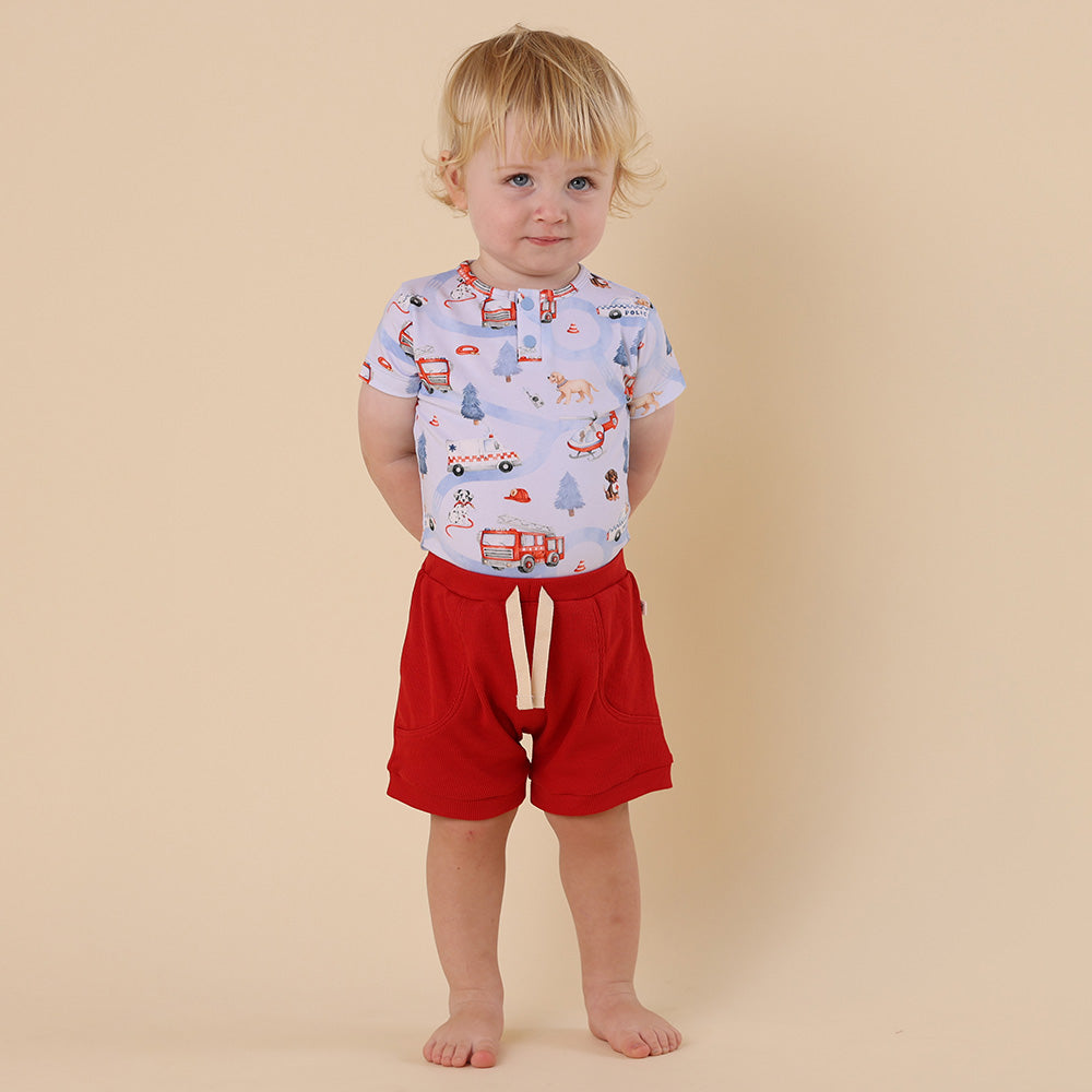 To The Rescue Short Sleeve Organic Bodysuit