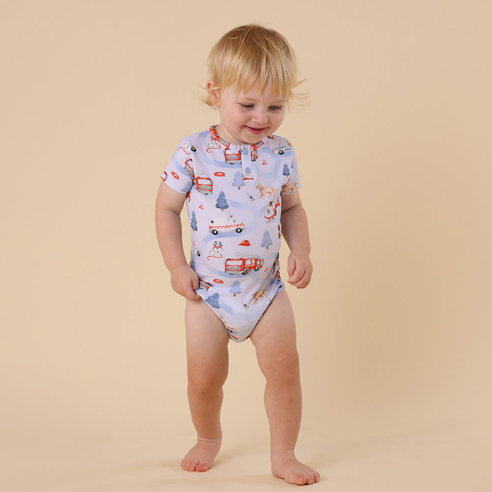 To The Rescue Short Sleeve Organic Bodysuit