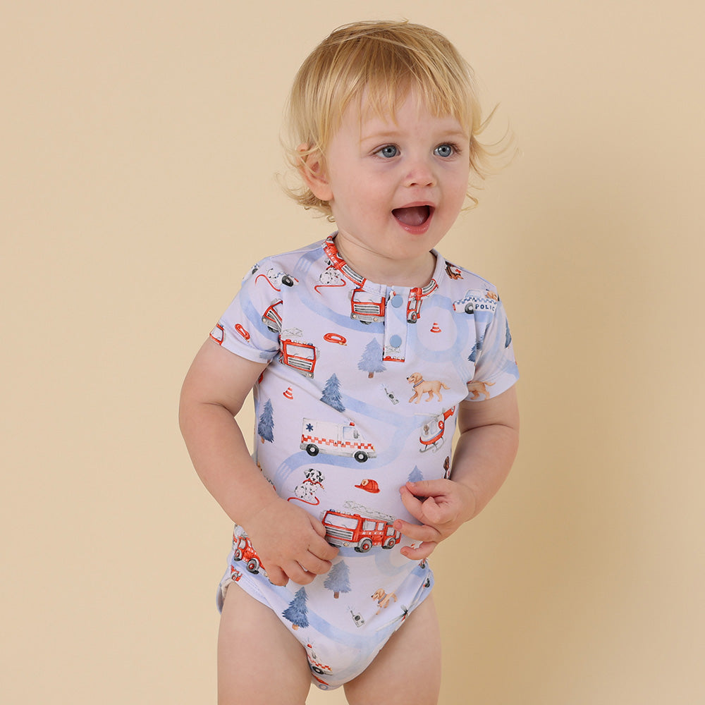 To The Rescue Short Sleeve Organic Bodysuit