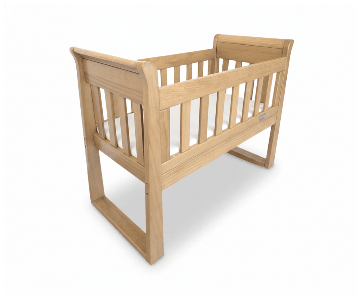Babyhood Sandton Sleigh Cradle, Bassinet and Rocking Seat with Breathe Eze Mattress - available to order