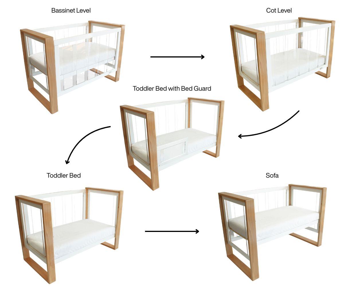 Babyhood Kaylula Bella Cot - available to order