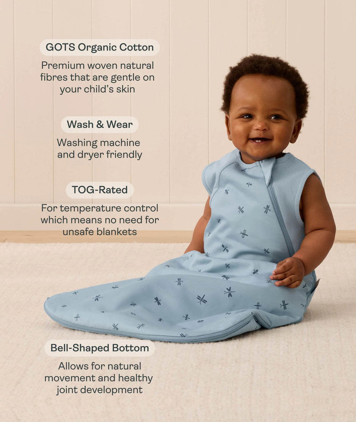 Side Zip Premium Sleeping Bag Willow