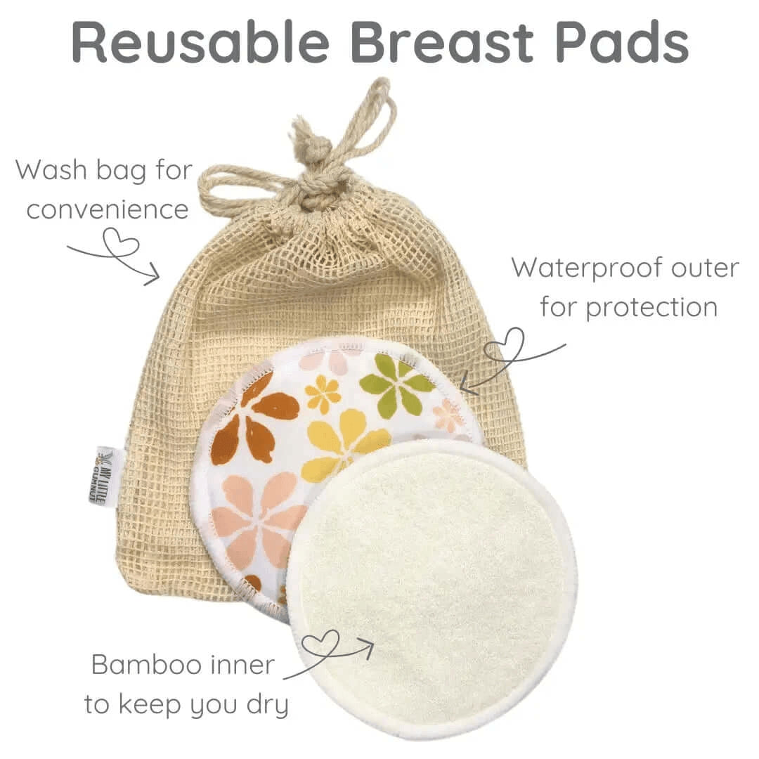 Reusable Breast Pads Nighttime  Classic White