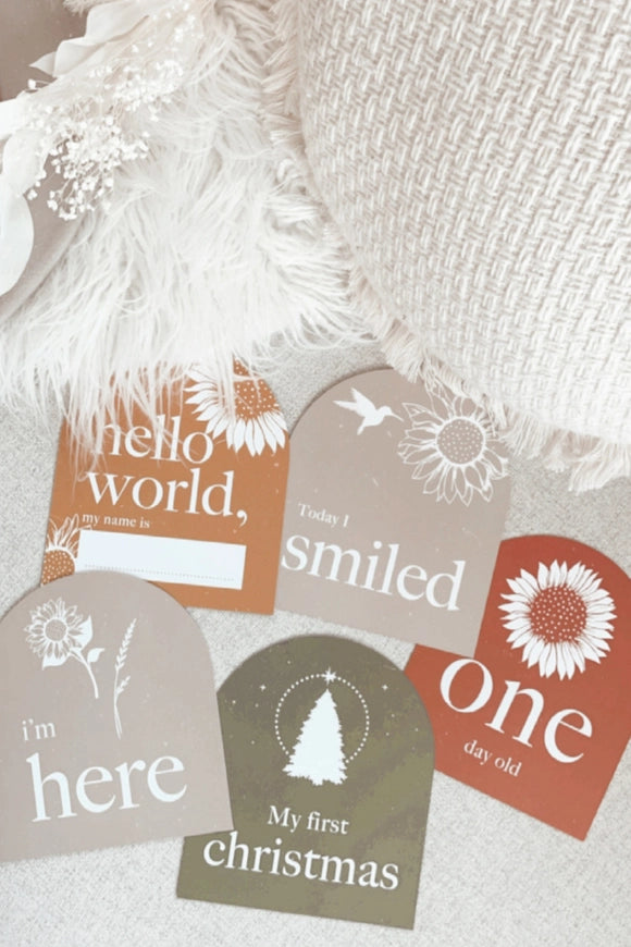 You Are My Sunshine Baby Milestone Cards