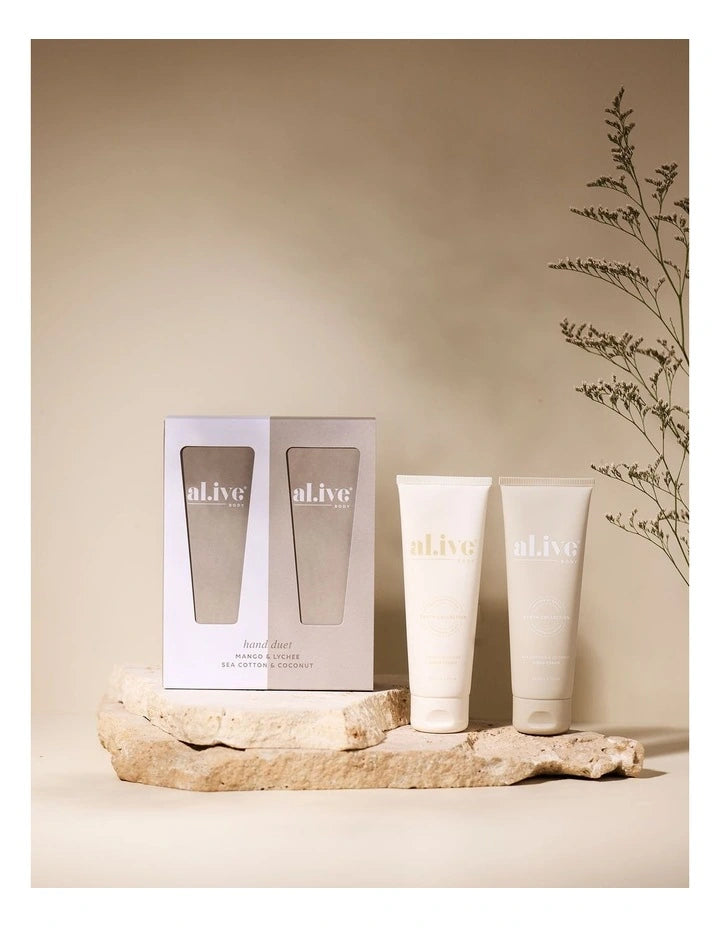 al.ive body Hand Cream Duet Set