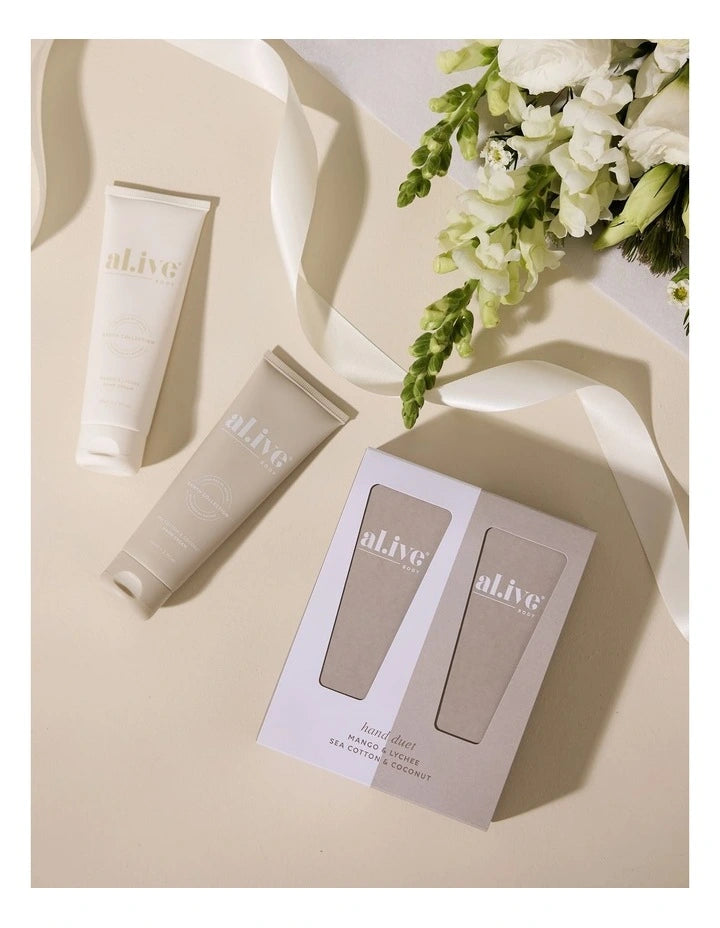 al.ive body Hand Cream Duet Set