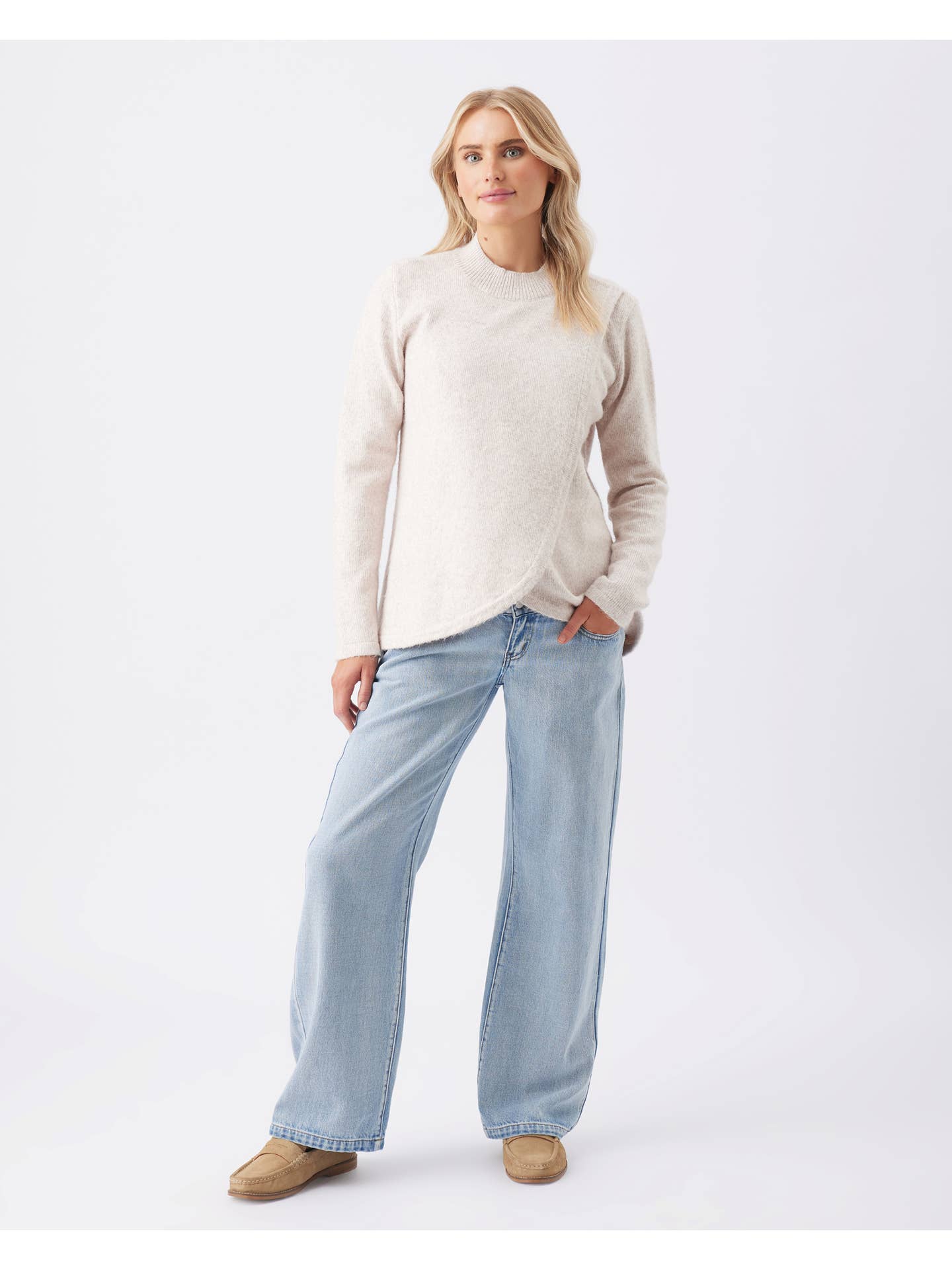 Ripe Maternity Addison Nursing Knit Mink
